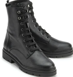Stiefeletten|Horsch Schuhe Schnürboot in Untergrößen Schwarz