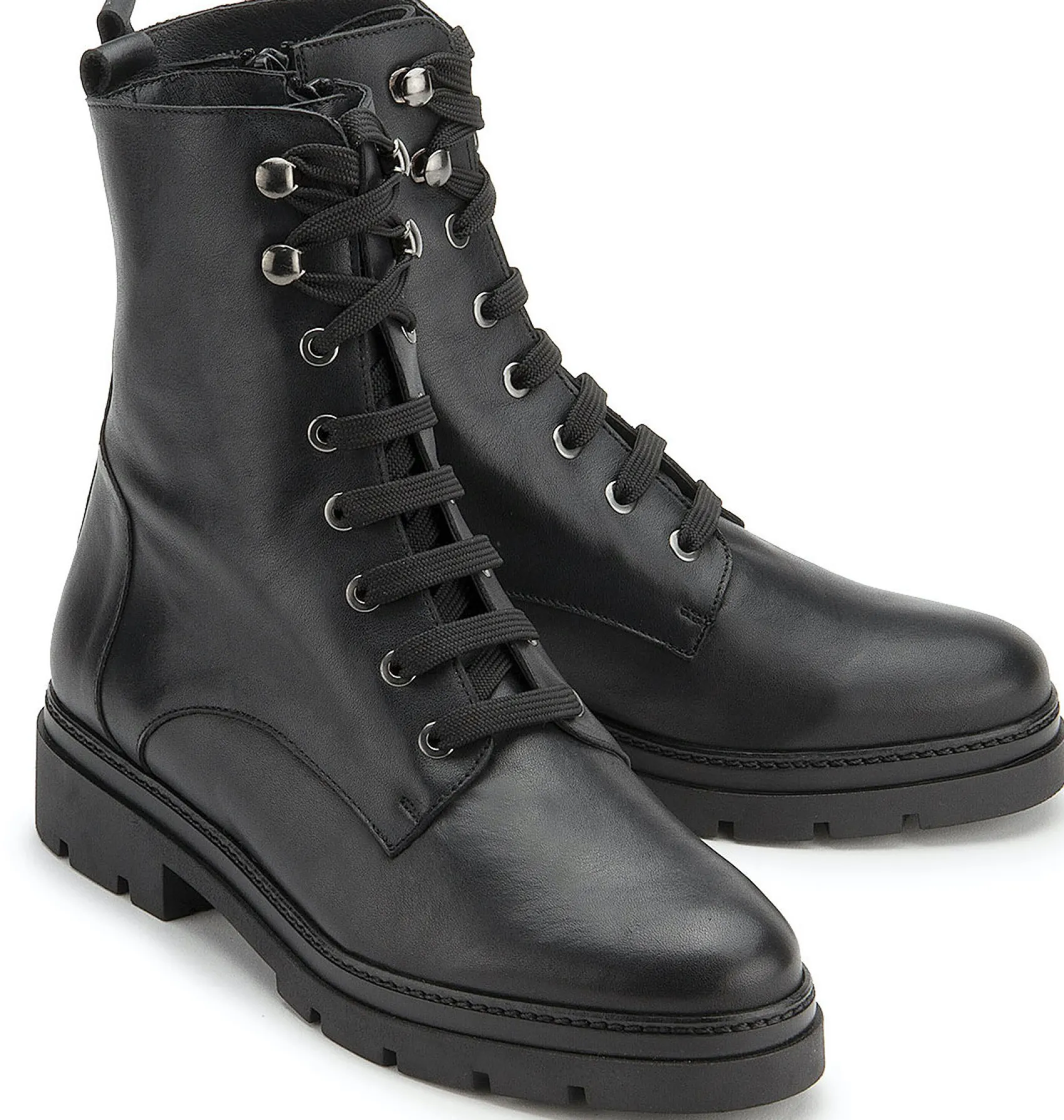 Stiefeletten|Horsch Schuhe Schnürboot in Untergrößen Schwarz