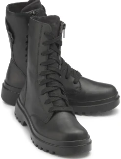 Stiefeletten|Superfit Schnürboot in Untergrößen Schwarz