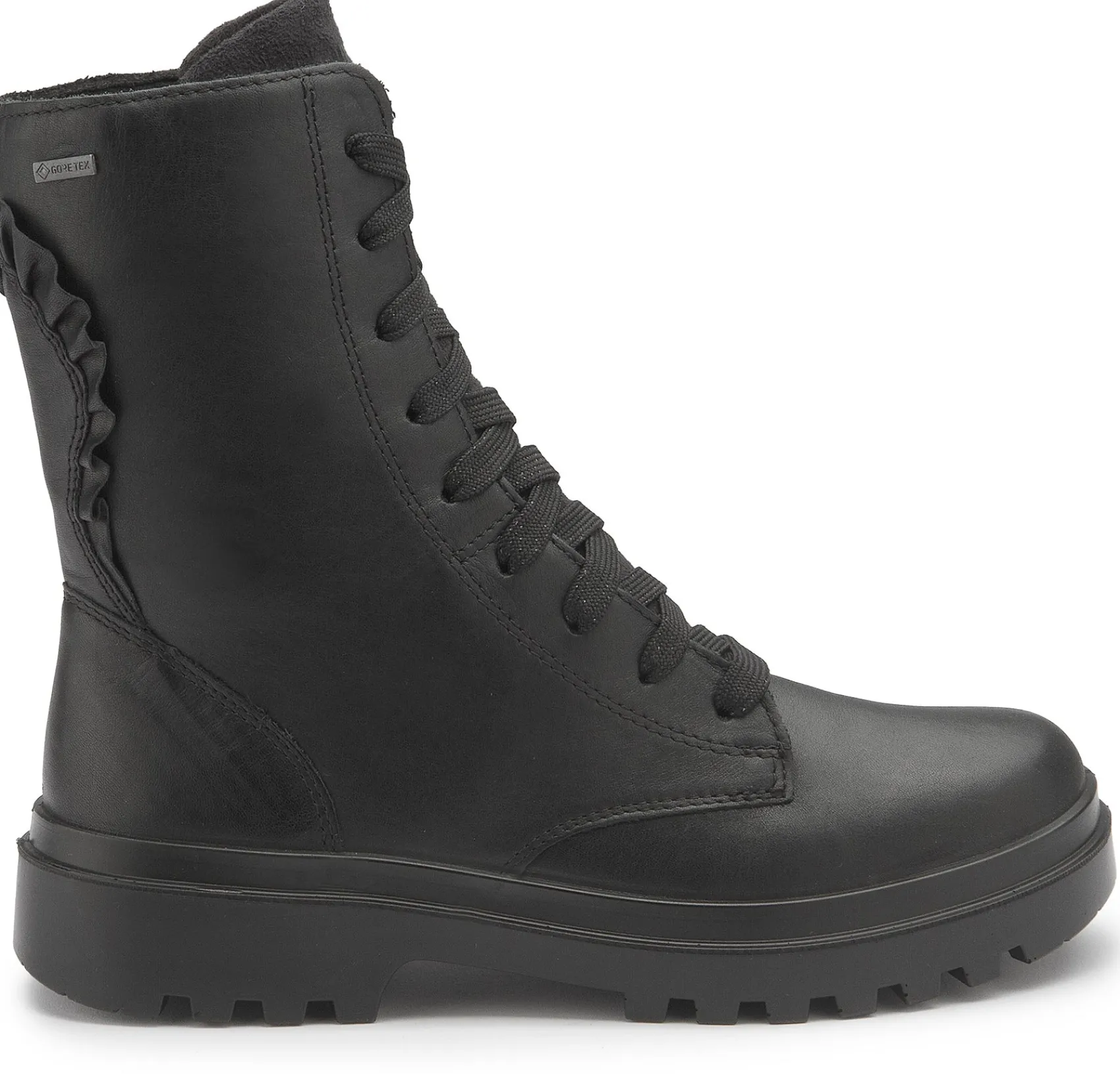 Stiefeletten|Superfit Schnürboot in Untergrößen Schwarz