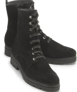 Stiefeletten|Horsch Schuhe Schnürboot in Untergrößen Schwarz