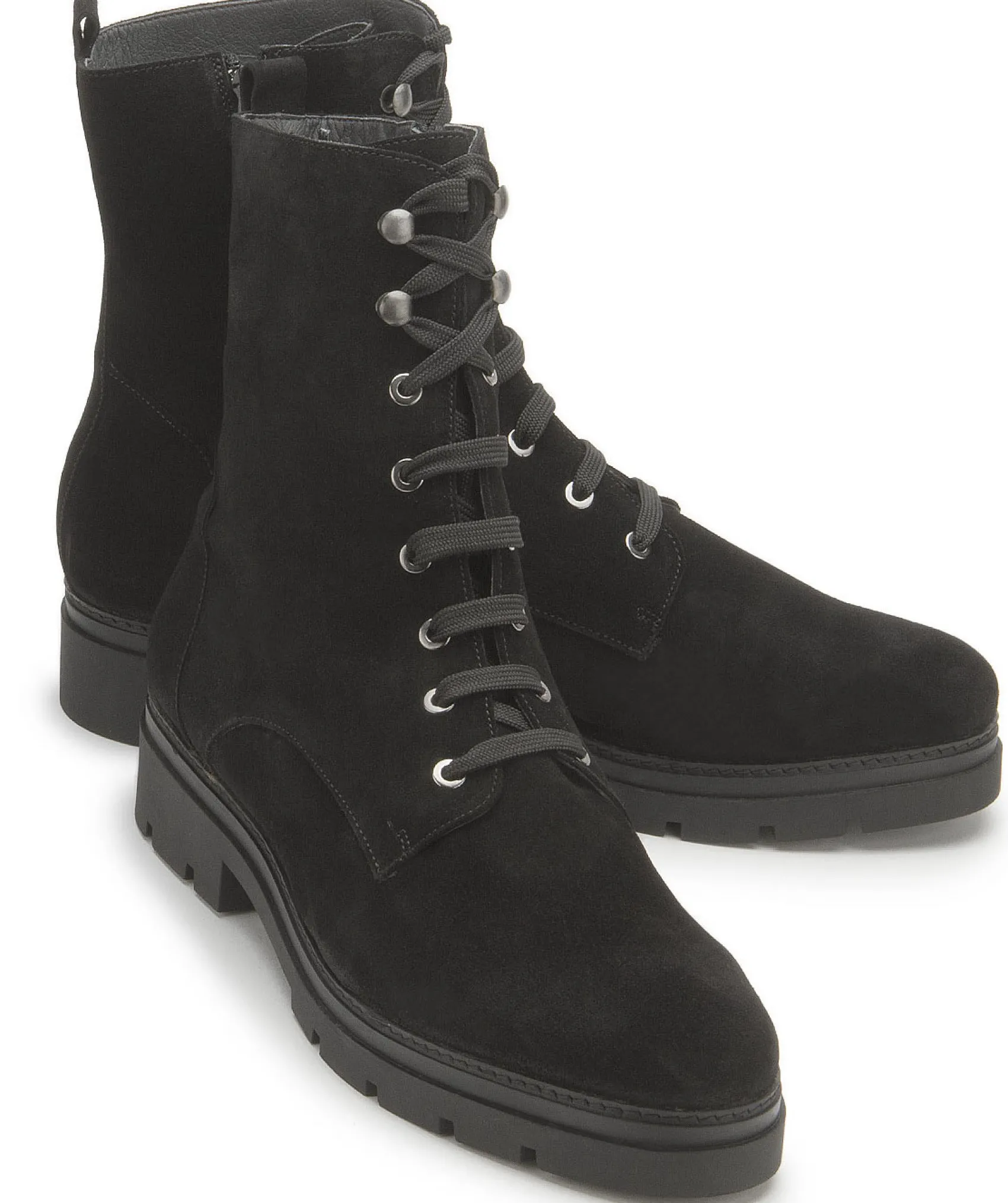 Stiefeletten|Horsch Schuhe Schnürboot in Untergrößen Schwarz