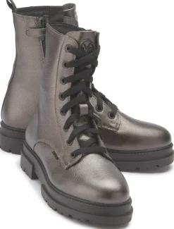 Stiefeletten|Mexx Schnürboot in Untergrößen Silber/Gold