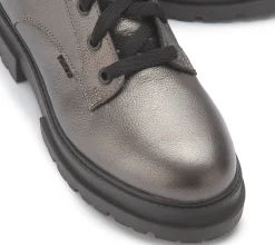 Stiefeletten|Mexx Schnürboot in Untergrößen Silber/Gold