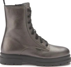 Stiefeletten|Mexx Schnürboot in Untergrößen Silber/Gold