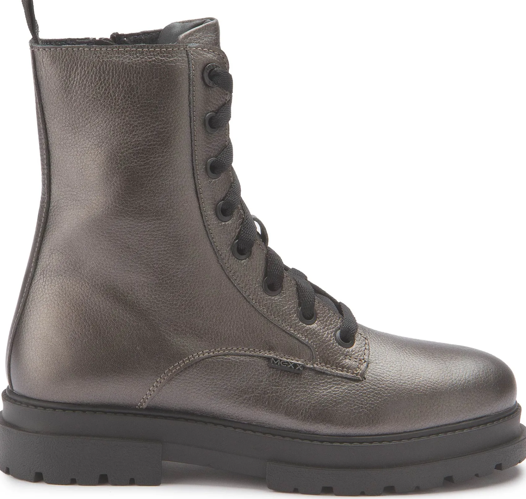 Stiefeletten|Mexx Schnürboot in Untergrößen Silber/Gold