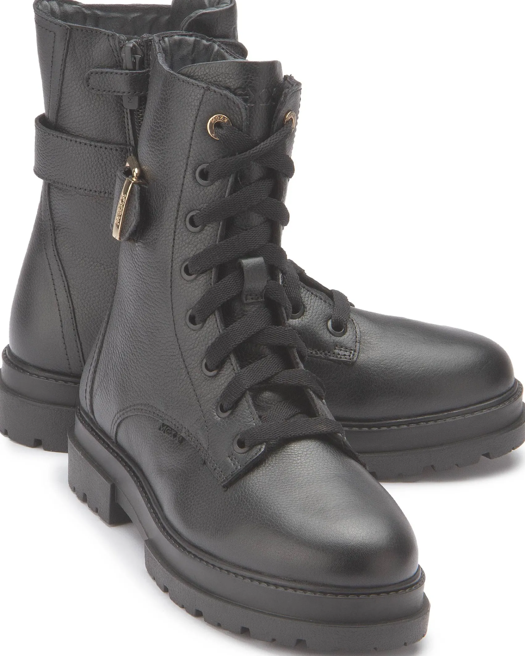 Stiefeletten|Schnürschuhe|Mexx Schnürboot in Untergrößen Schwarz