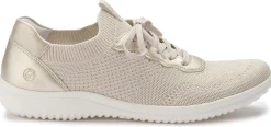 Schnürschuhe|Sneaker|Remonte Schnürschuh in Übergrößen Beige