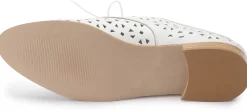 Schnürschuhe|Horsch Schuhe Schnürschuh in Übergrößen Weiß