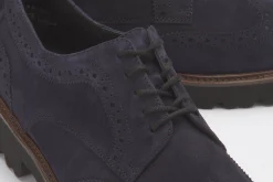 Schnürschuhe|Gabor Schnürschuh in Übergrößen Blau