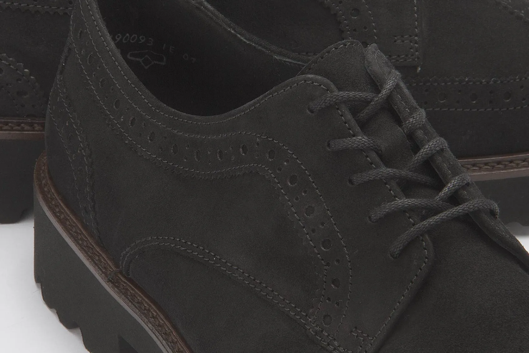 Schnürschuhe|Gabor Schnürschuh in Übergrößen Braun