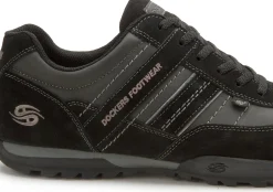 Schnürschuhe|Dockers Schnürschuh in Übergrößen Schwarz