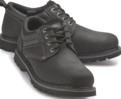 Schnürschuhe|Dockers Schnürschuh in Übergrößen Schwarz