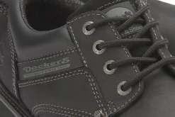 Schnürschuhe|Dockers Schnürschuh in Übergrößen Schwarz