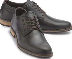 Schnürschuhe|Business-Schuhe|Bulboxer Schnürschuh in Übergrößen Schwarz