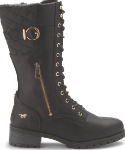 Stiefel|Mustang Damen Schnürstiefel in Übergrößen