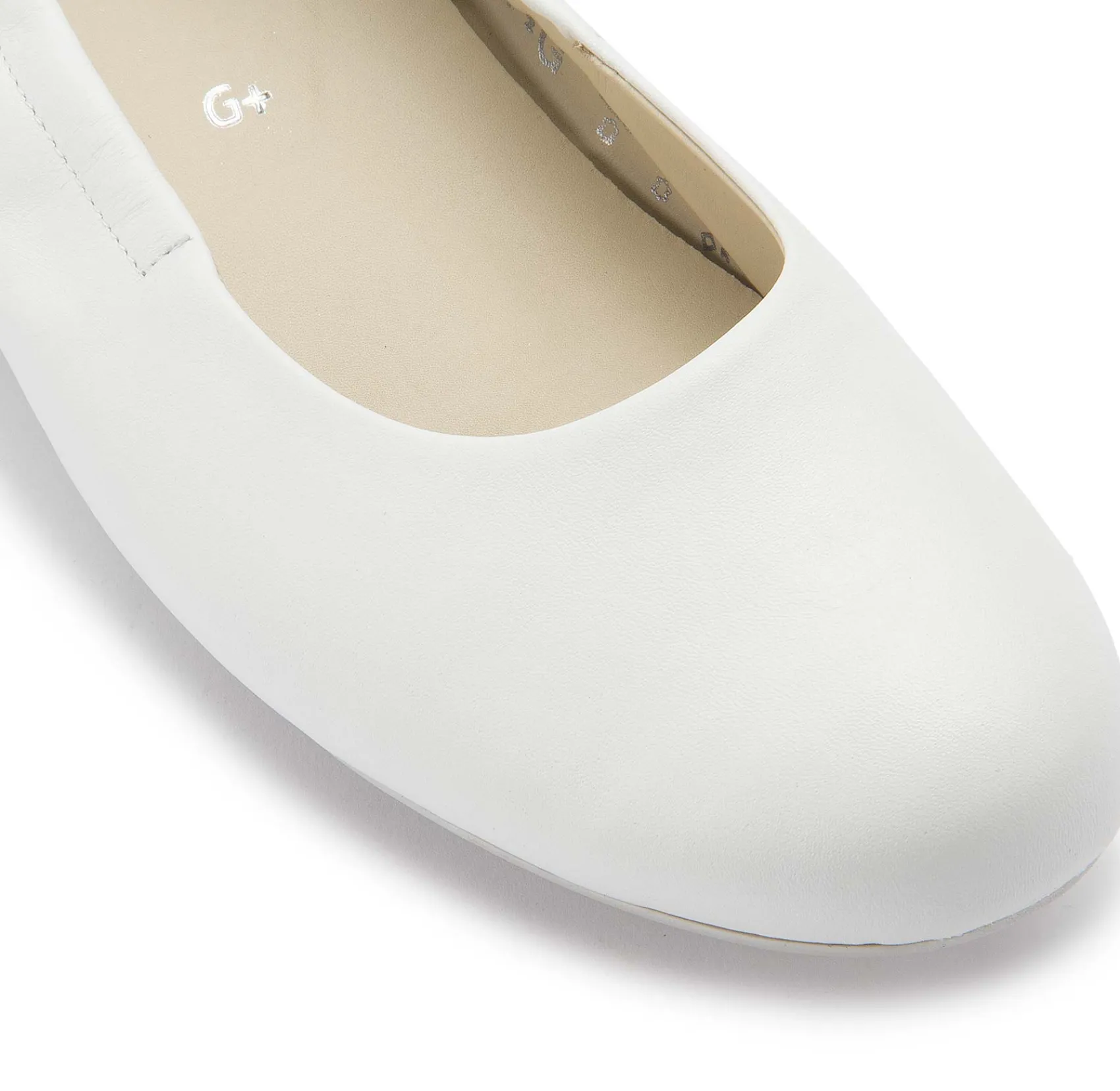 Ballerinas|semler Ballerina in Übergrößen Weiß