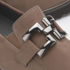 Slipper|semler Loafer in Übergrößen Braun