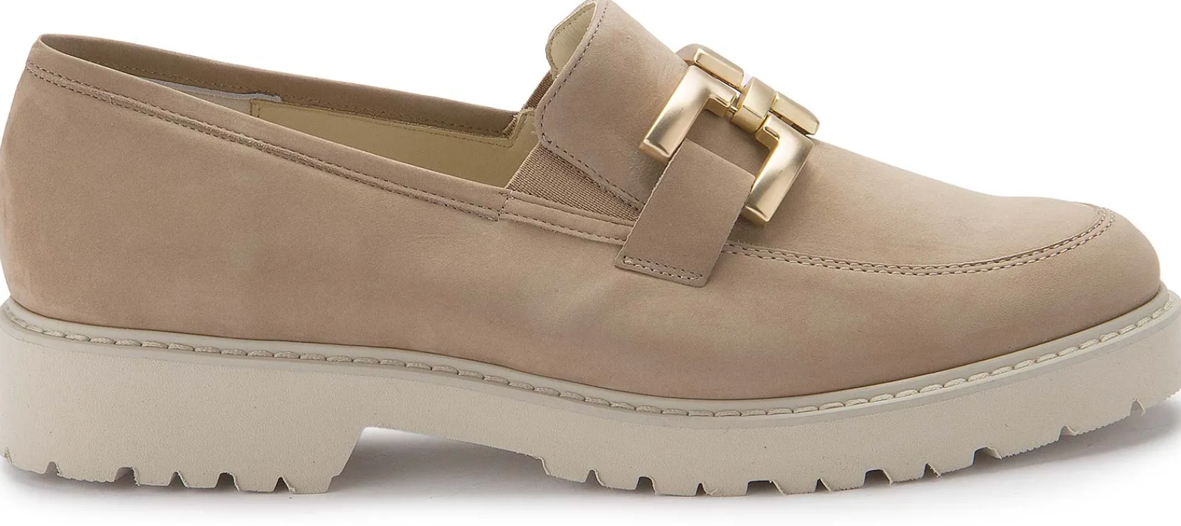 Slipper|semler Loafer in Übergrößen Beige