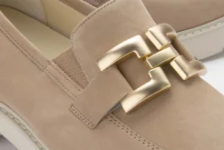 Slipper|semler Loafer in Übergrößen Beige