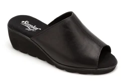 Sandalen|Pantoletten|semler Pantolette in Untergrößen Schwarz