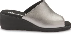 Sandalen|Pantoletten|semler Pantolette in Untergrößen Silber