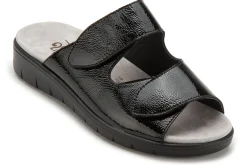 Sandalen|Pantoletten|semler Pantolette in Untergrößen Schwarz