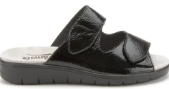 Sandalen|Pantoletten|semler Pantolette in Untergrößen Schwarz