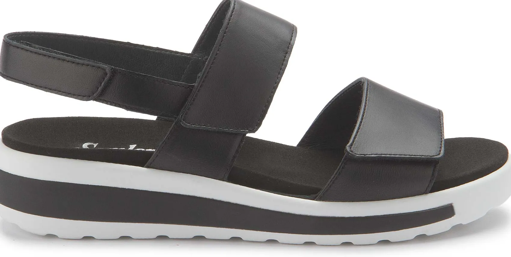 Sandalen|semler Sandale in Übergrößen Schwarz