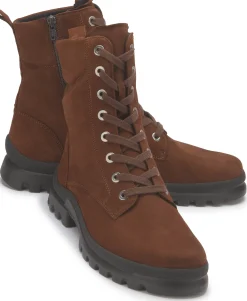 Stiefeletten|semler Schnürboot in Übergrößen Braun