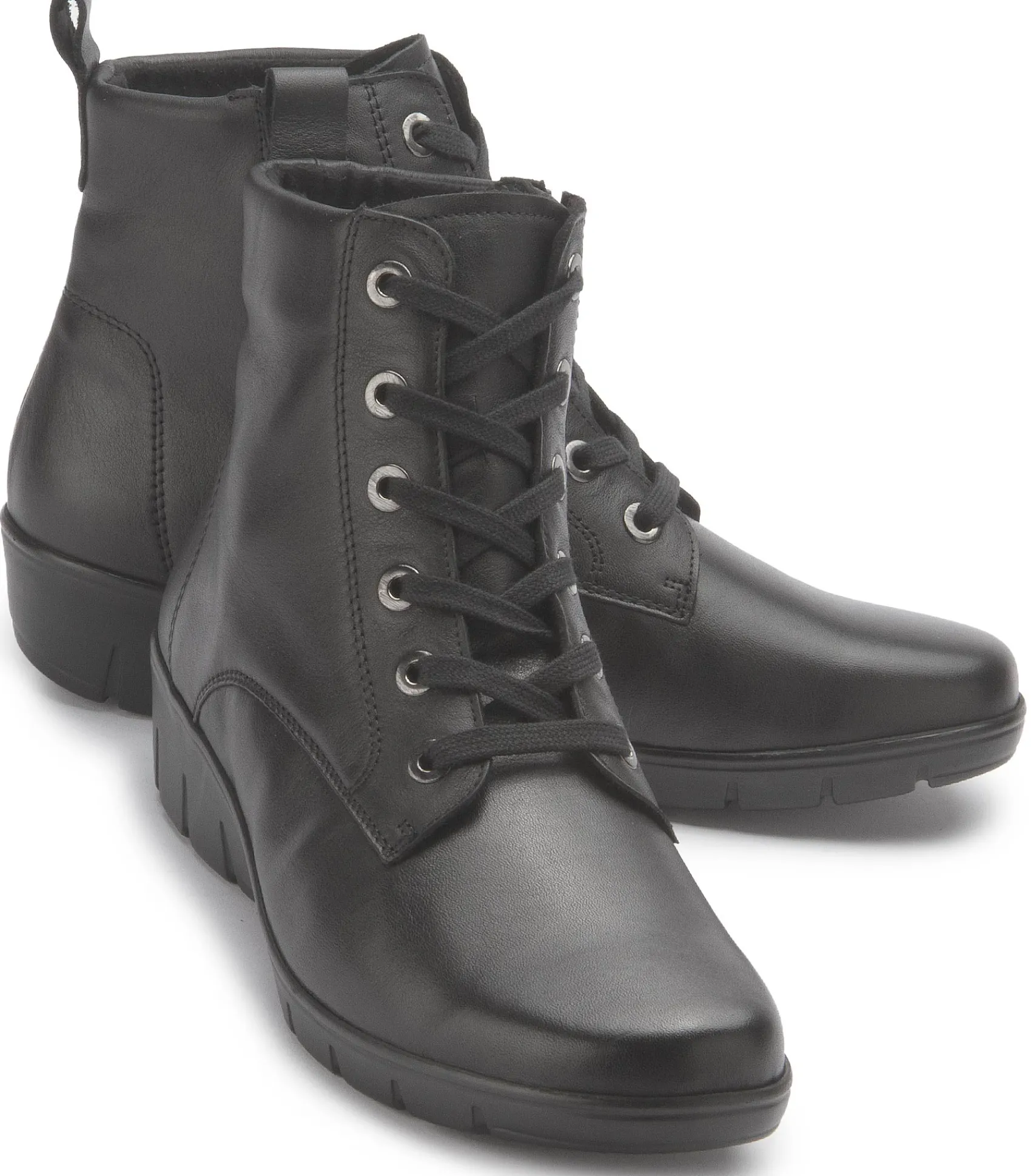 Stiefeletten|semler Schnürboot in Übergrößen Schwarz