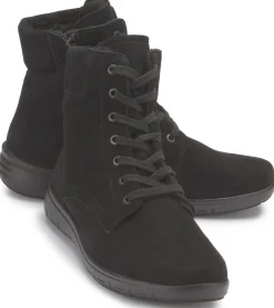 Stiefeletten|semler Schnürboot in Übergrößen Schwarz