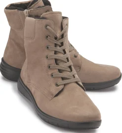 Stiefeletten|semler Schnürboot in Übergrößen Beige