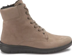 Stiefeletten|semler Schnürboot in Übergrößen Beige