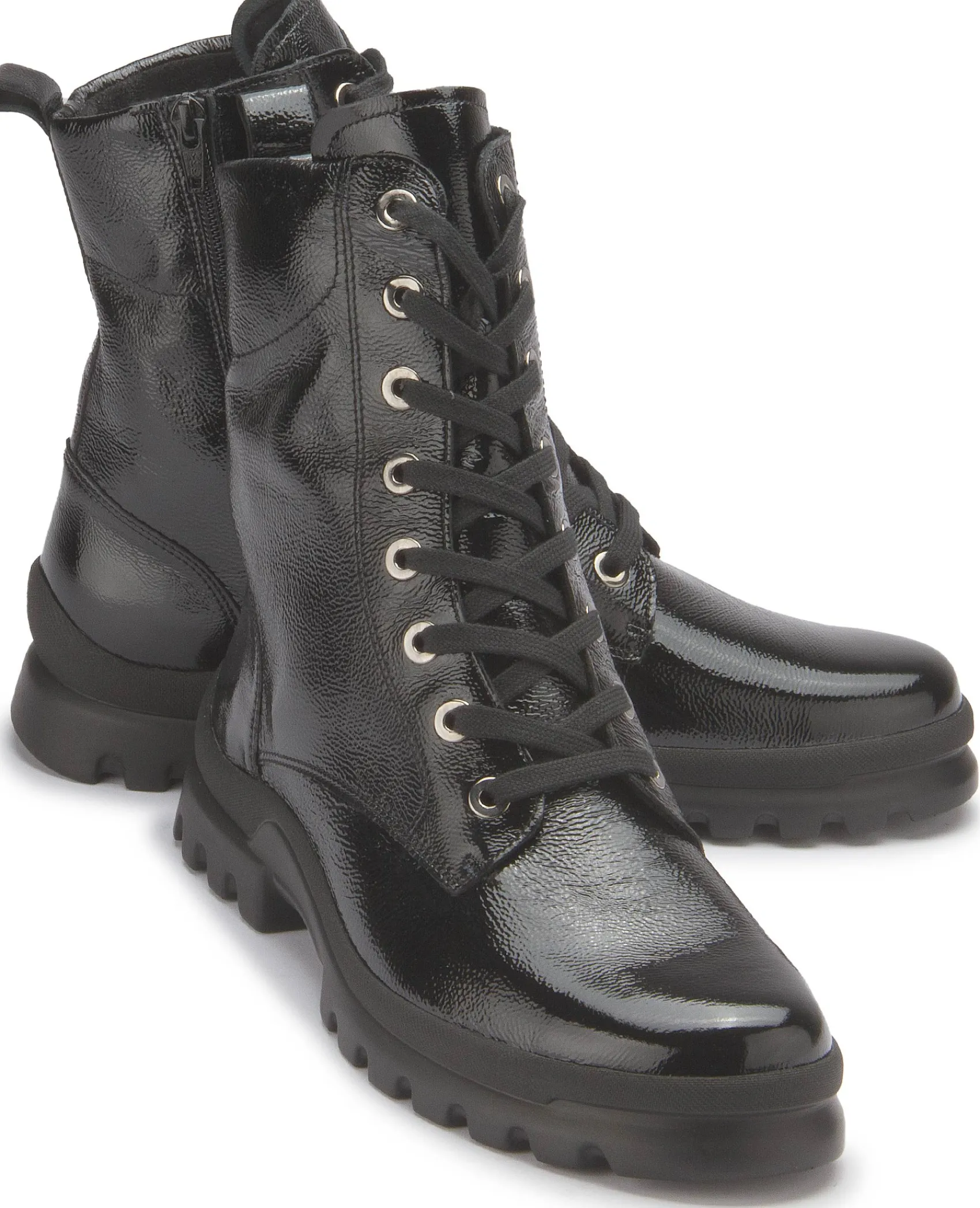 Stiefeletten|semler Schnürboot in Untergrößen Schwarz