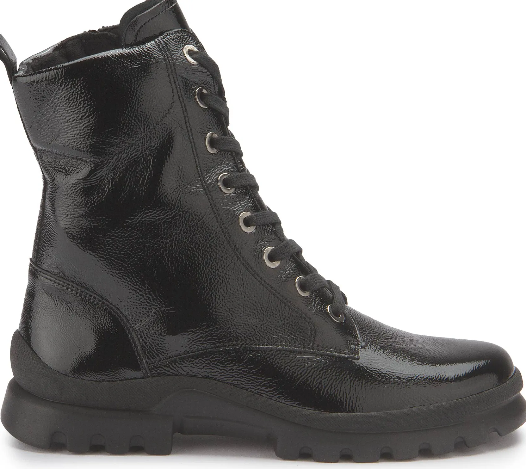 Stiefeletten|semler Schnürboot in Untergrößen Schwarz
