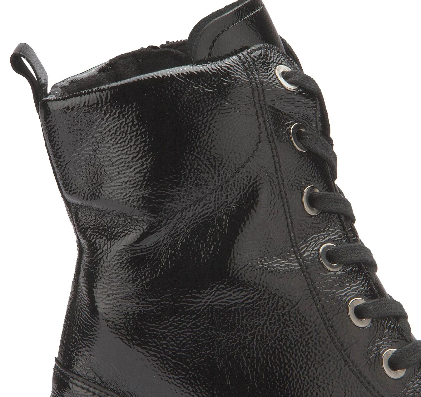 Stiefeletten|semler Schnürboot in Untergrößen Schwarz