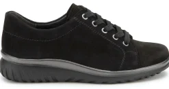 Schnürschuhe|semler Schnürschuh in Übergrößen Schwarz