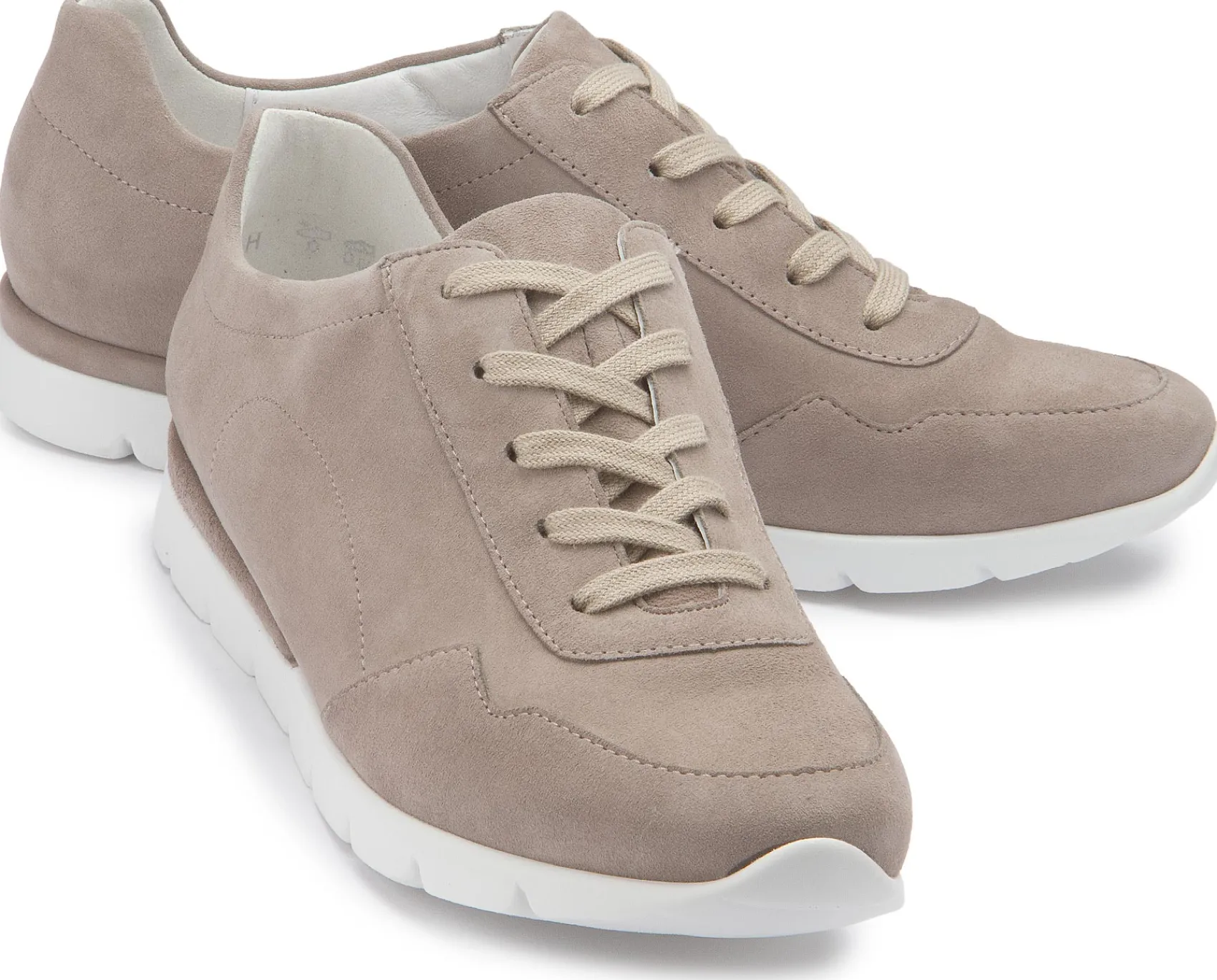 Sneaker|Schnürschuhe|semler Schnürschuh in Übergrößen Beige