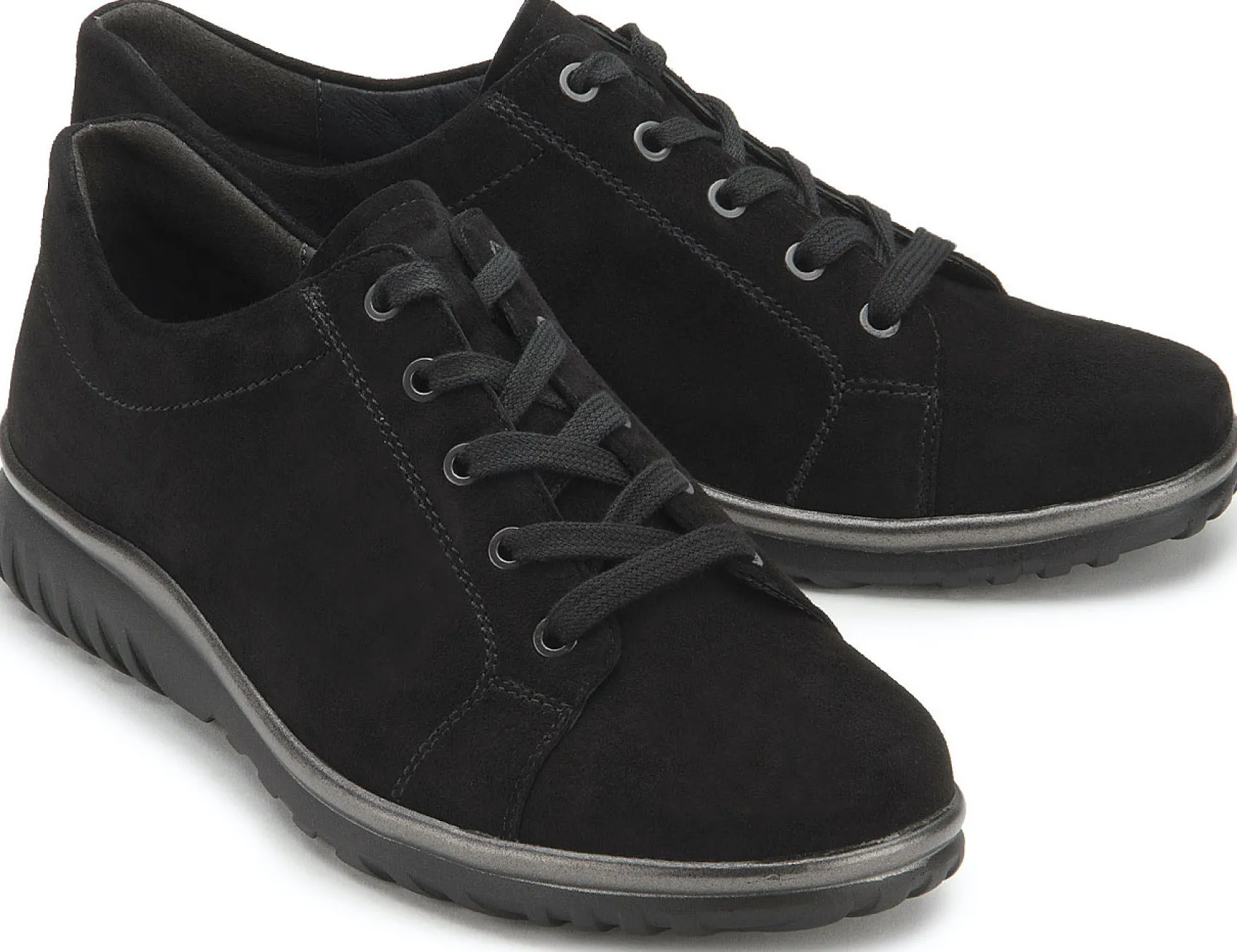 Sneaker|Schnürschuhe|semler Schnürschuh in Untergrößen Schwarz