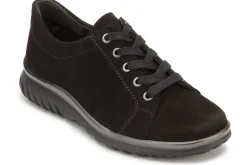 Sneaker|Schnürschuhe|semler Schnürschuh in Untergrößen Schwarz