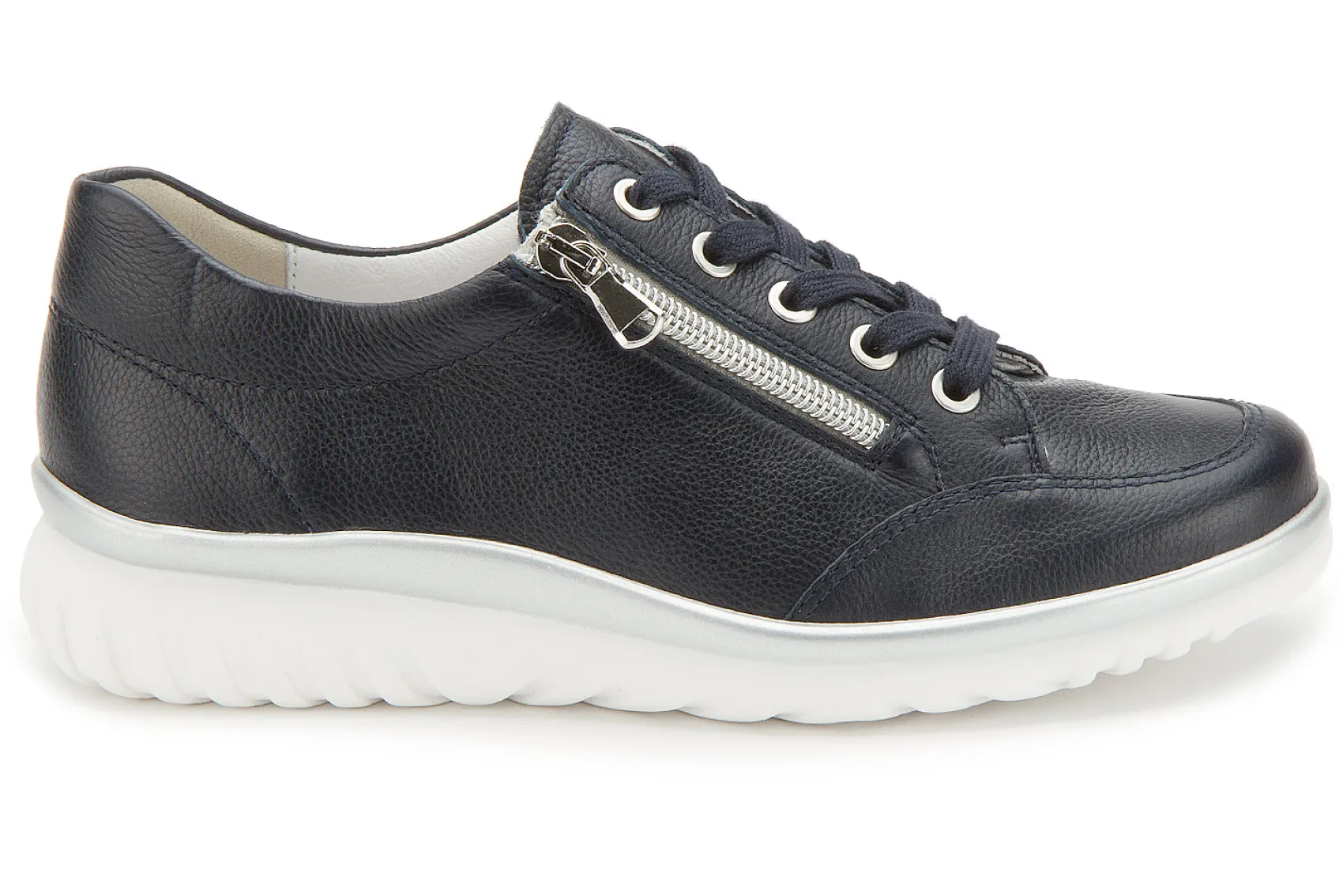 Schnürschuhe|semler Sneaker in Übergrößen Blau