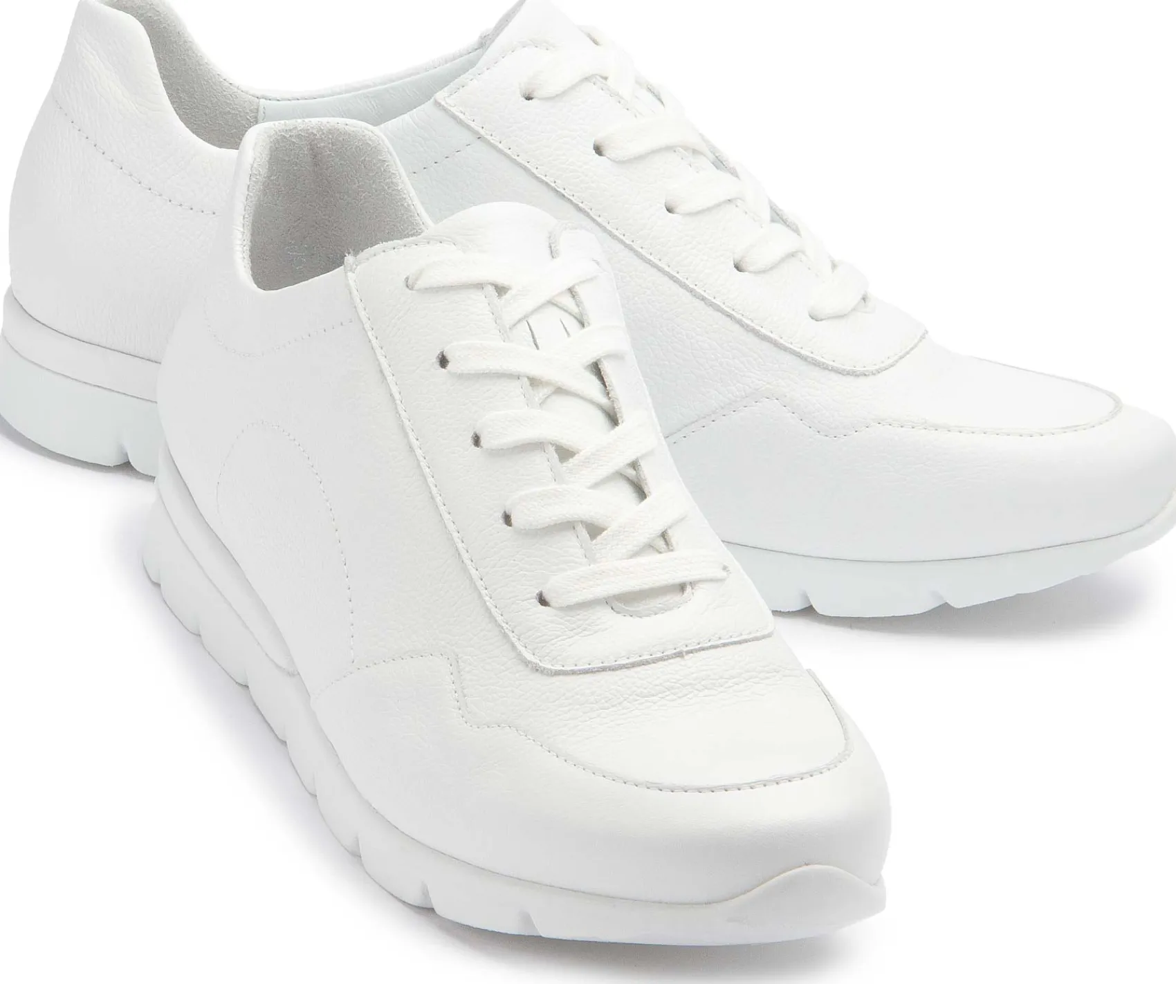 Sneaker|Schnürschuhe|semler Sneaker in Übergrößen Weiß