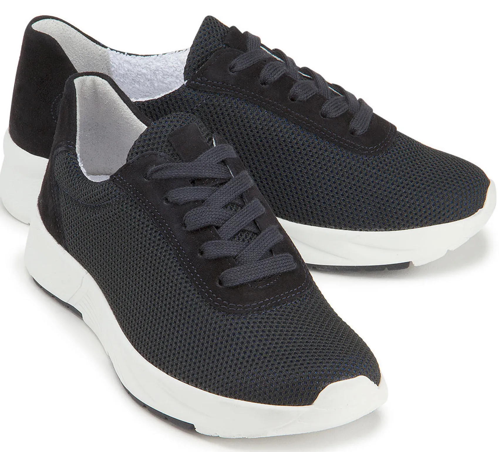 Sneaker|Schnürschuhe|semler Sneaker in Übergrößen Blau