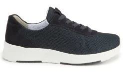 Sneaker|Schnürschuhe|semler Sneaker in Übergrößen Blau