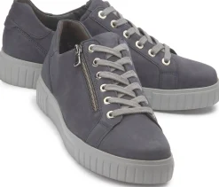 Sneaker|Schnürschuhe|semler Sneaker in Übergrößen Blau