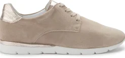 Sneaker|Schnürschuhe|semler Sneaker in Übergrößen Beige