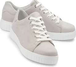 Sneaker|Schnürschuhe|semler Sneaker in Übergrößen Beige