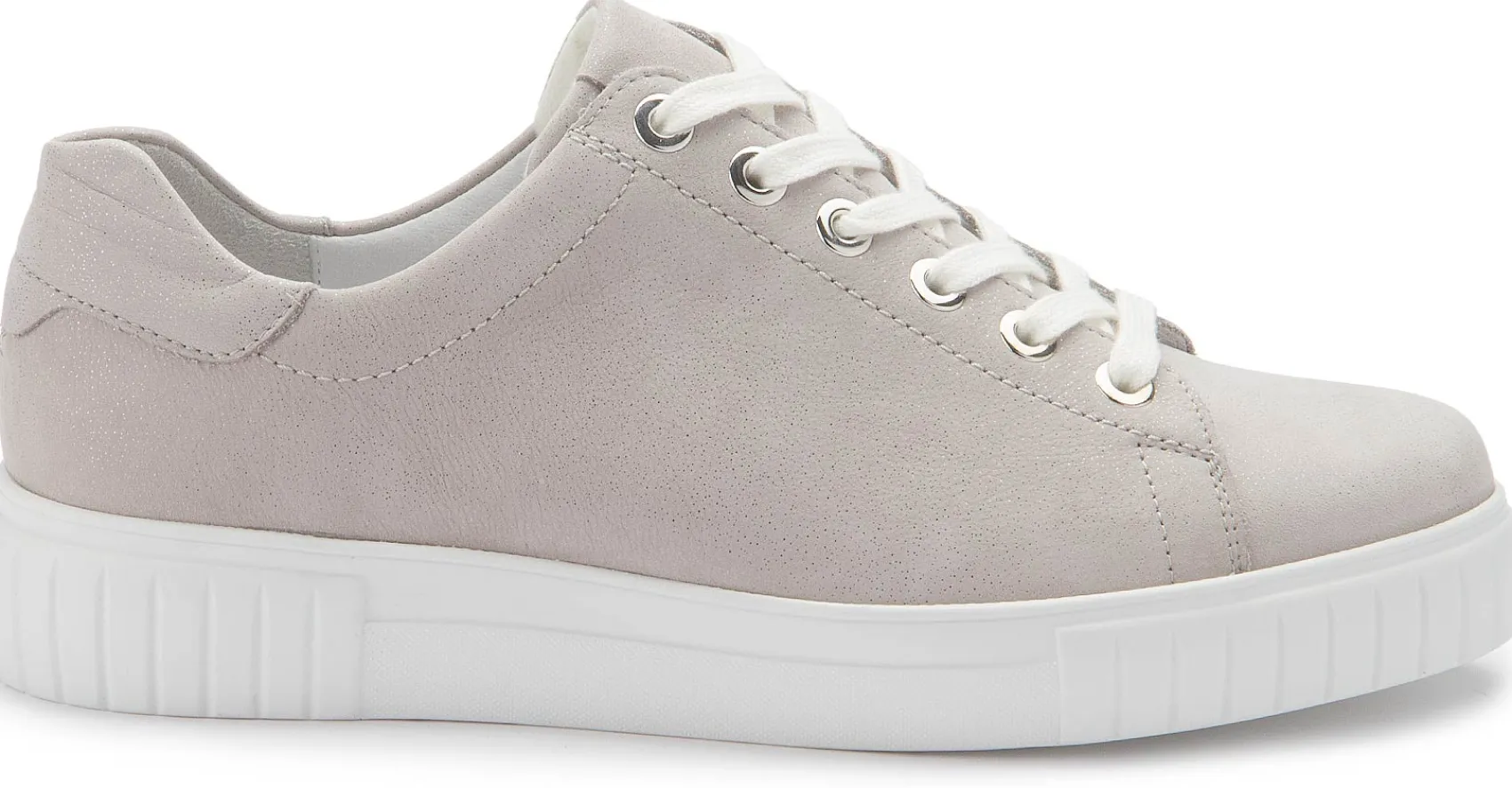 Sneaker|Schnürschuhe|semler Sneaker in Übergrößen Beige