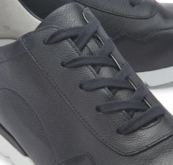 Sneaker|Schnürschuhe|semler Sneaker in Übergrößen Blau